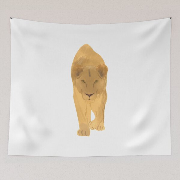 Item preview, Watercolor Stalking Lioness designed and sold by calliew1217.