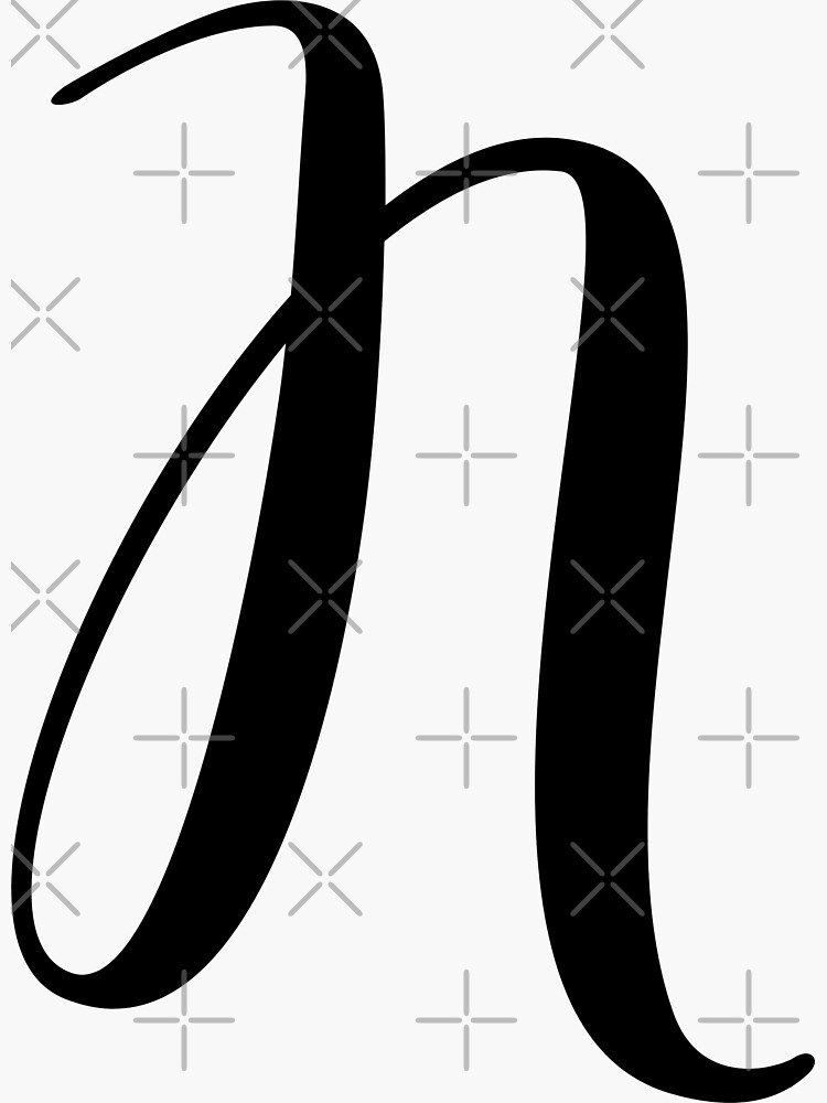 Sticko Elegant Black Foil Monogram Stickers-n 