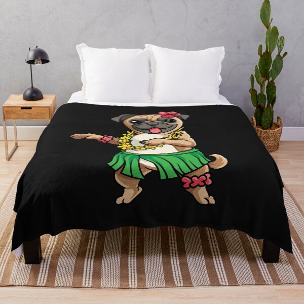 Item preview, Pug Hawaiian Hula Dance Gift designed and sold by woormle.