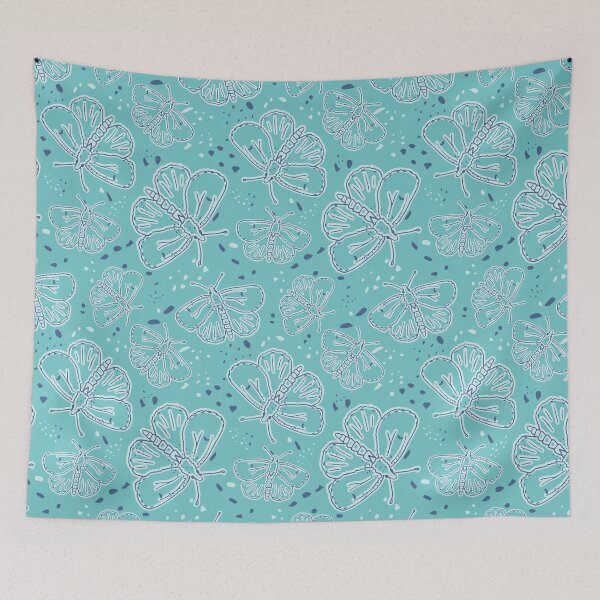 Item preview, Aqua Butterflies designed and sold by IndyaCreates.