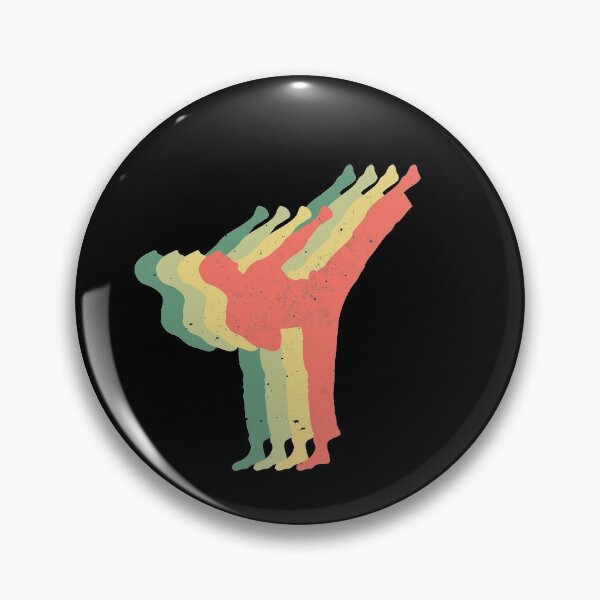 Item preview, Martial Arts High Kick Retro Color Design designed and sold by FunWearVM.