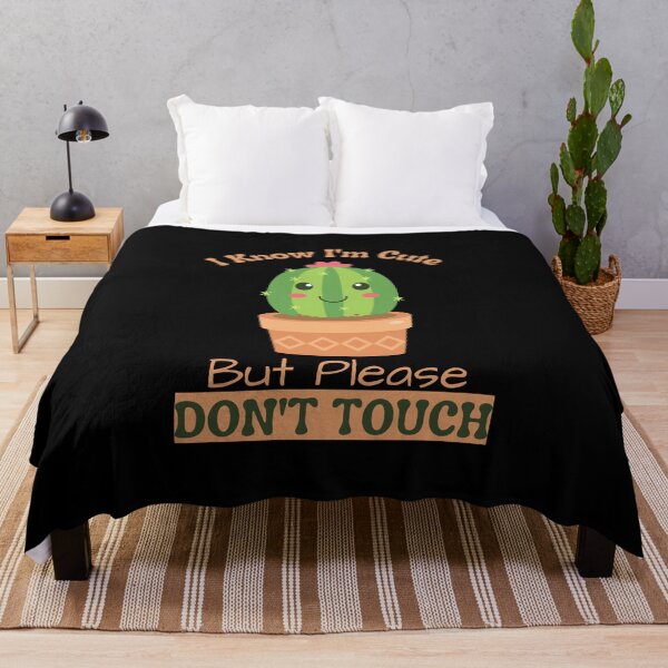 Item preview, Cute Cactus "I Know I'm Cute But Please Don't Touch" designed and sold by OrangePyramid.