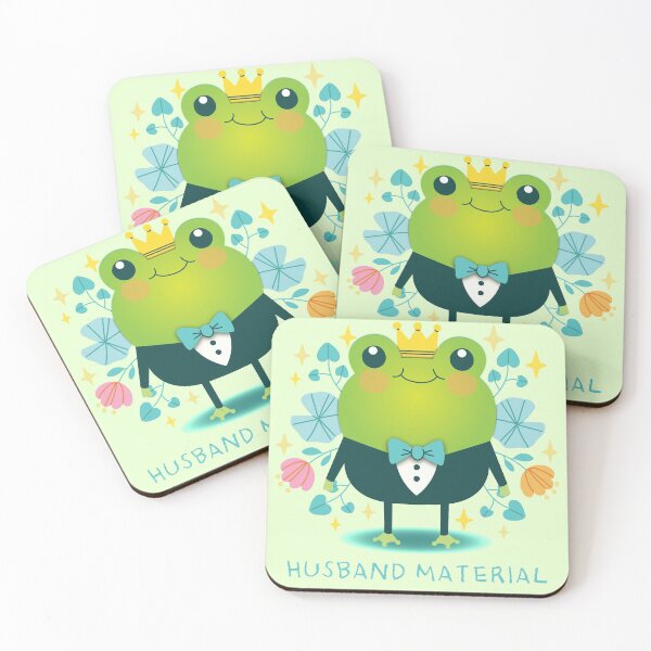 Item preview, Husband Material Ultimate Frog Guide Funny Saying Cute Mug | Travel Mug | Coaster | Acrylic Block designed and sold by MonkeyPaper.