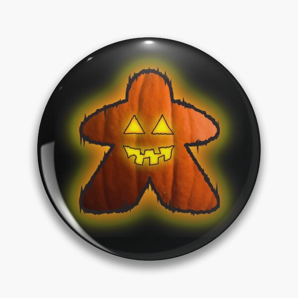 Artikelvorschau, Halloween Brettspiel Meeple Jack-o-Lantern entworfen und verkauft von Nicholas Anthony.