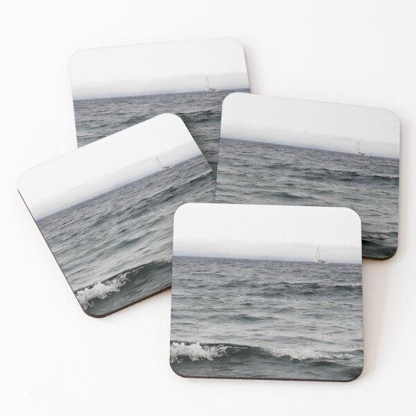 Item preview, Fog Bank, Sailboat, Grey Waters designed and sold by Monica-Stroud.