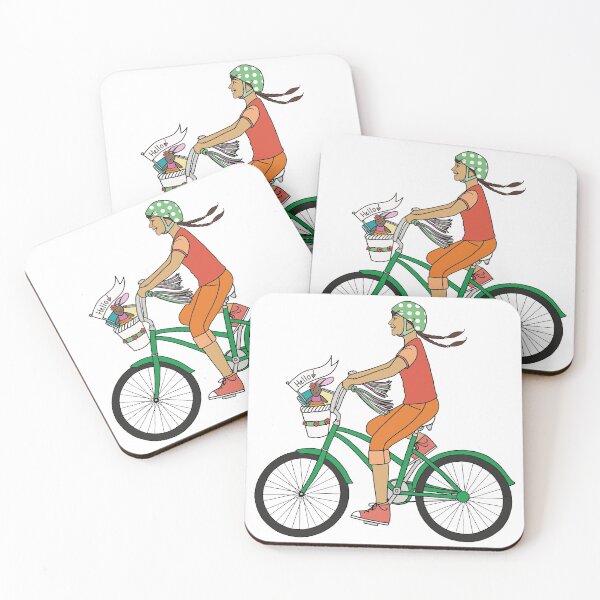 Item preview, Little Girl on Green Bike 1 designed and sold by MelissaBalmer.