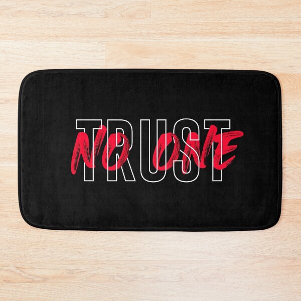 Item preview, Trust No One TNO, cross writing cool red design and hollow font designed and sold by TiiNGA.