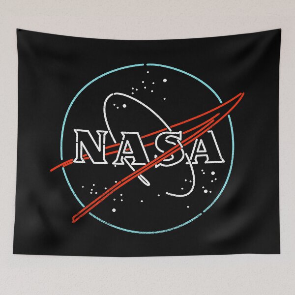 Item preview, Beyond Earth, Space, Nasa neon style logo, designed and sold by therocketman.