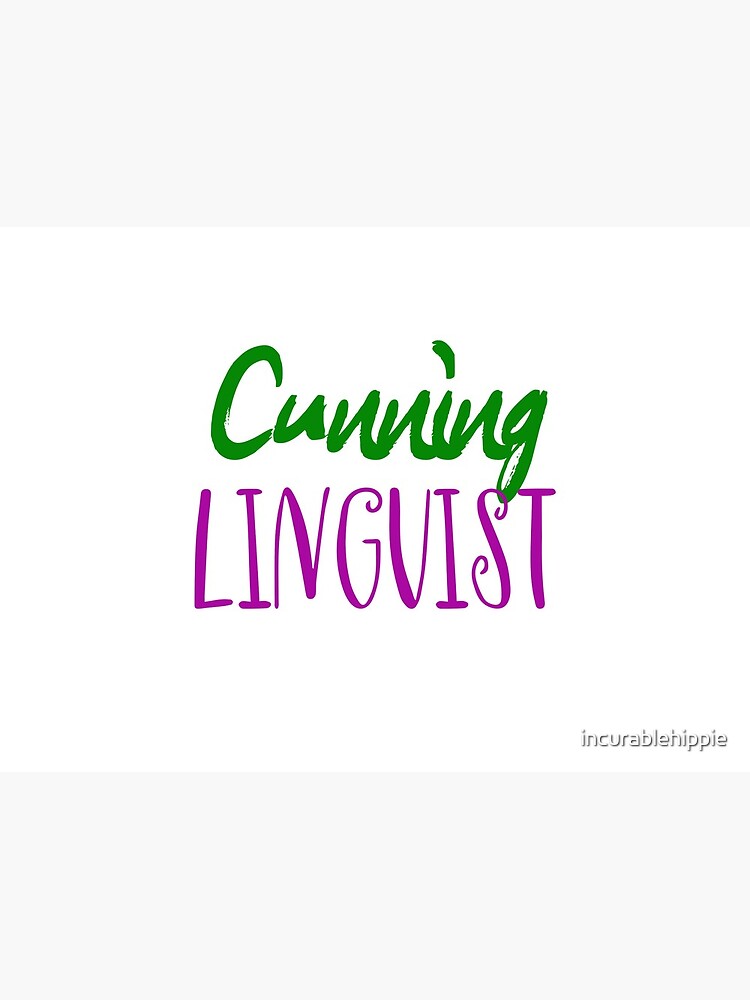 Cunning linguist: a cheeky lesbian wordplay joke by incurablehippie