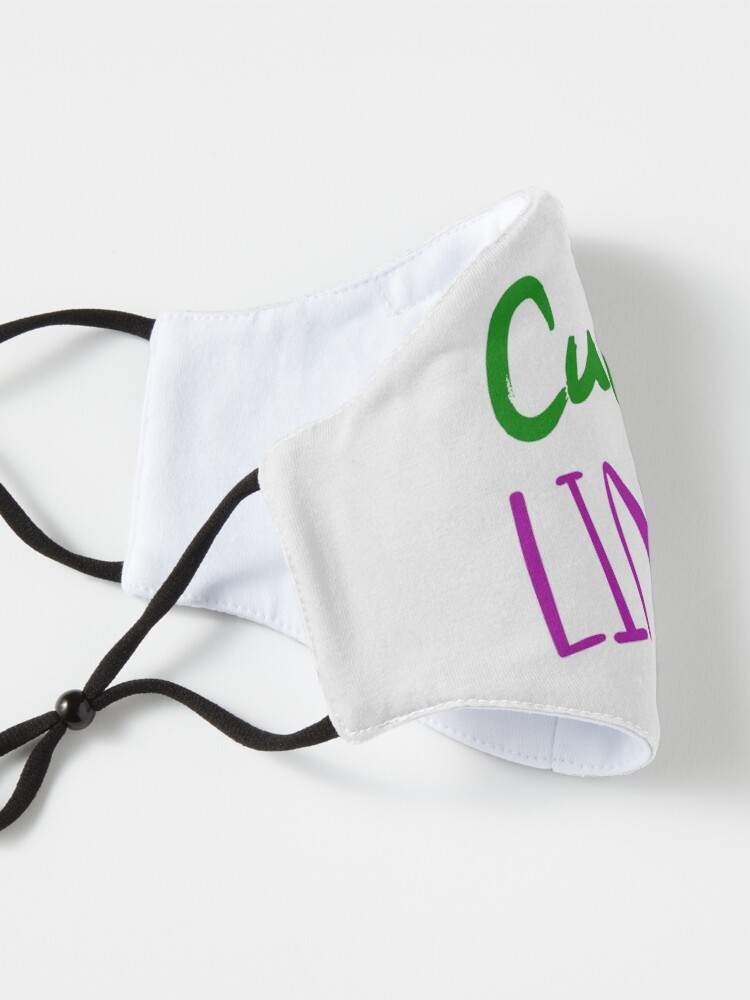 Alternate view of Cunning linguist: a cheeky lesbian wordplay joke Mask