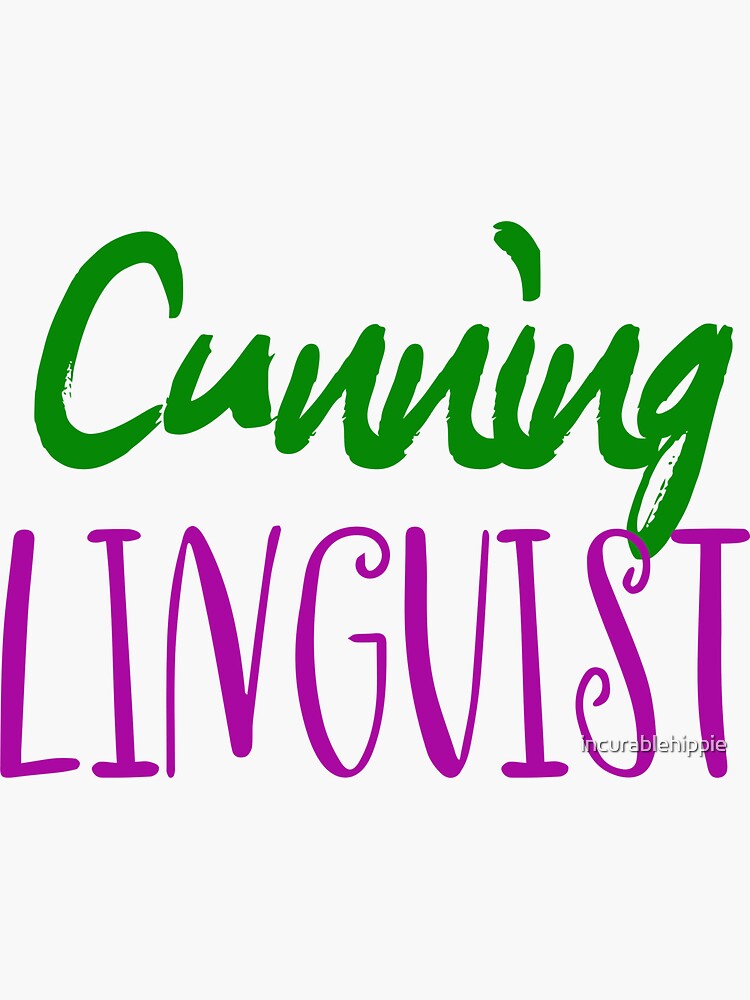 Cunning linguist: a cheeky lesbian wordplay joke by incurablehippie