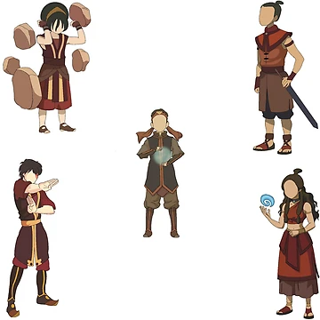 Artwork thumbnail, Book 3 Team Avatar Sticker Pack by RHallucinations
