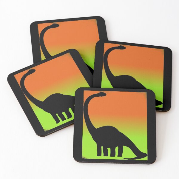 Item preview, Brontosaurus dinosaur - two tone silhouette designed and sold by Da-Family-Biz.