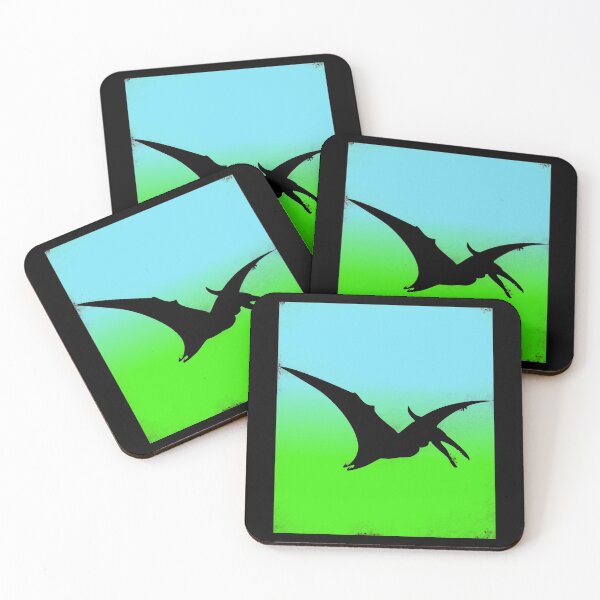 Item preview, Pteradactyl dinosaur - two tone silhouette designed and sold by Da-Family-Biz.