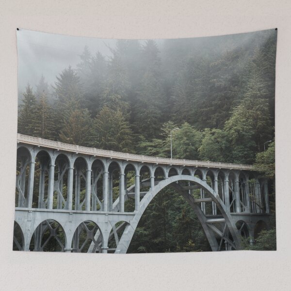 Item preview, Fog on the Oregon Coast at Cape Creek Bridge-Travel Photography designed and sold by anthonylonder.