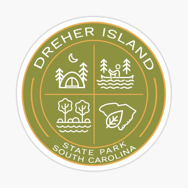 Item preview, Dreher Island State Park Heraldic Logo designed and sold by VanyaKar.