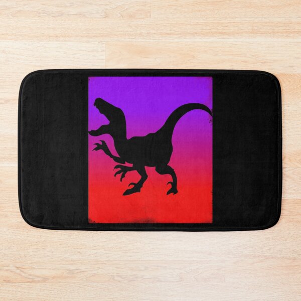 Item preview, Raptor dinosaur - two tone silhouette designed and sold by Da-Family-Biz.