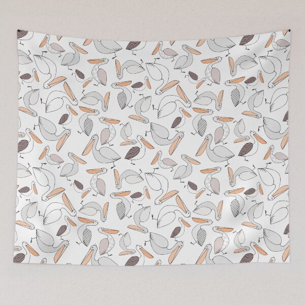 Item preview, Pelicans Galore Seamless Pattern designed and sold by anzelas.