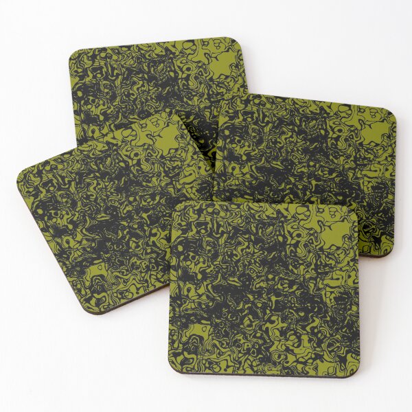 Item preview, Fluid design - black and olive designed and sold by rahilvalani.
