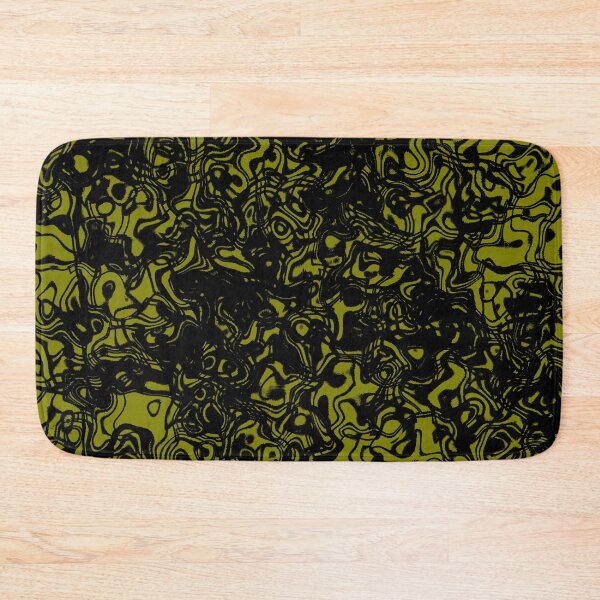 Item preview, Fluid design - black and olive designed and sold by rahilvalani.