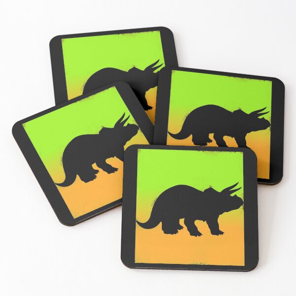Item preview, Triceratops dinosaur - two tone silhouette designed and sold by Da-Family-Biz.