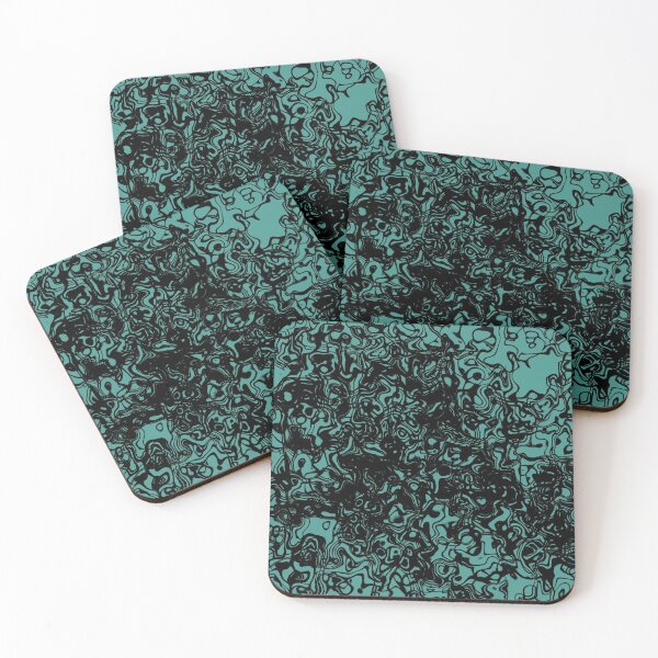 Item preview, Fluid design - black and teal designed and sold by rahilvalani.
