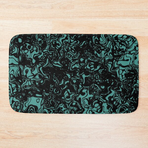 Item preview, Fluid design - black and teal designed and sold by rahilvalani.