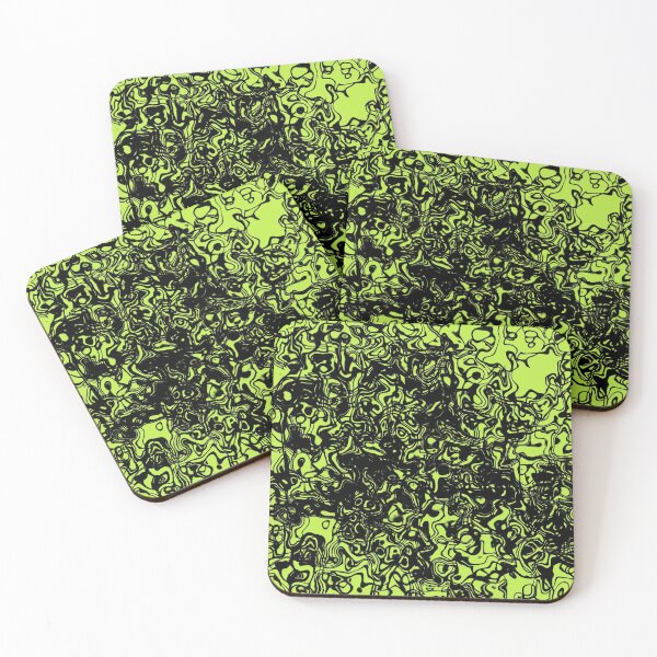 Item preview, Fluid design - black and lime designed and sold by rahilvalani.