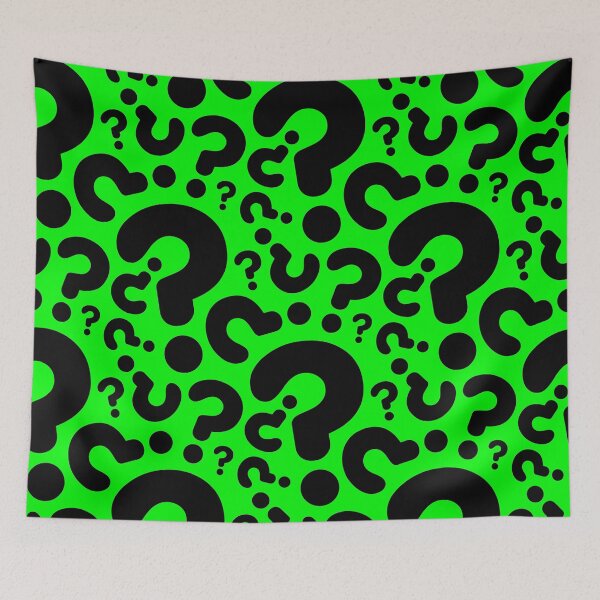 Item preview, acid green question mark halloween designed and sold by Gossip Rag.