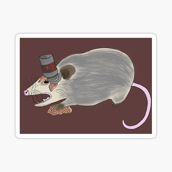 Beans opossum  Sticker