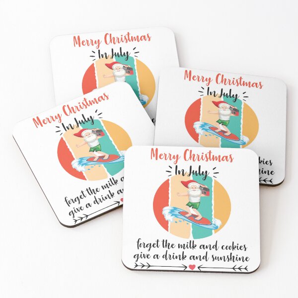 Item preview, Merry Christmas In July forget the milk and cookies give a drink and sunshine designed and sold by Noussairox.