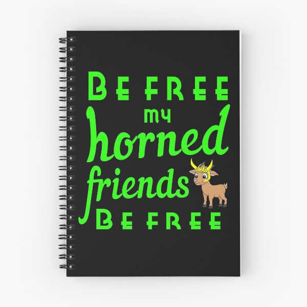 Item preview, Be free my horned friends! Trickster Goat (for dark bg) designed and sold by MinaMonsterMash.