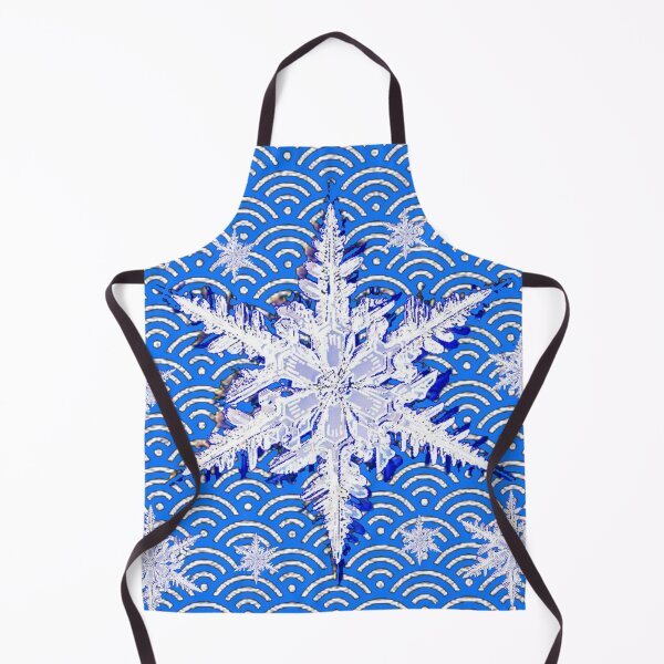 Item preview, WINTER WHITE BLUE SNOWFLAKES BLUE ABSTRACT PATTERN designed and sold by sharlesart.