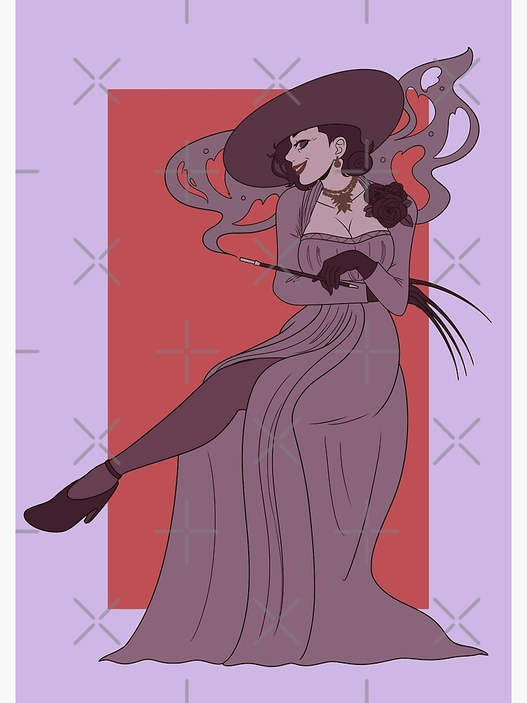"Lady Dimitrescu" Poster by TanukiDraws Redbubble
