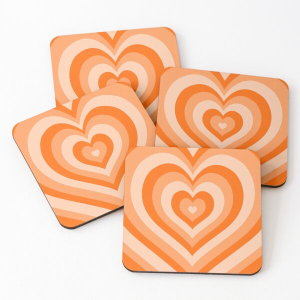 Item preview, monochrome orange heart designed and sold by y2krevival.