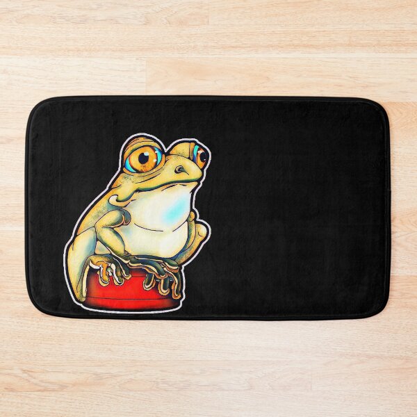 Item preview, Cute frog on a bottle cap designed and sold by iduzarts.