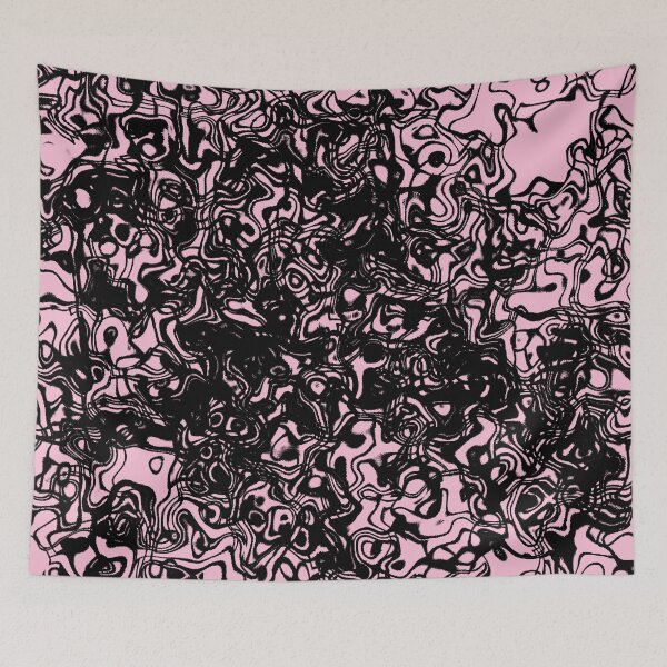 Item preview, Fluid design - black and pink designed and sold by rahilvalani.