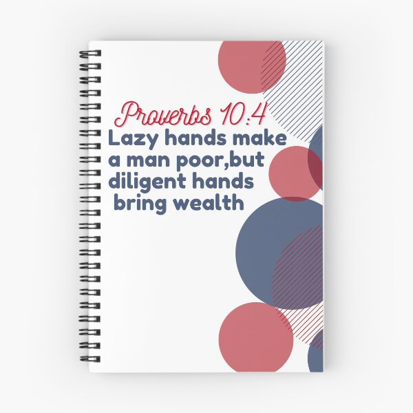 Item preview, Proverbs 10:4 Lazy hands make a man poor-circles designed and sold by Mammanation.