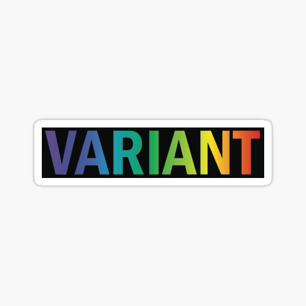 rainbow variant Sticker