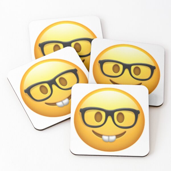 Item preview, Nerdy Face Emoji designed and sold by Popular-Gifts.