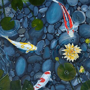 Artwork thumbnail, Koi Pond by Jill Tisbury