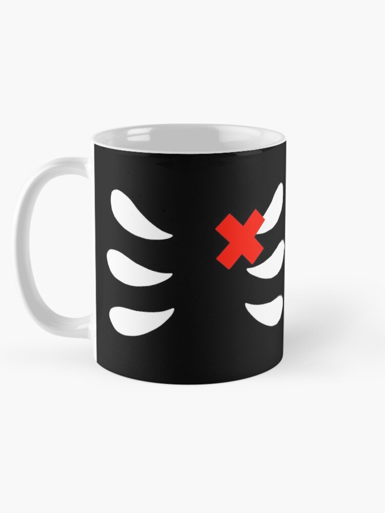 Thumbnail 5 of 6, Coffee Mug, Cute Ribcage Design designed and sold by ChimeraCastle.
