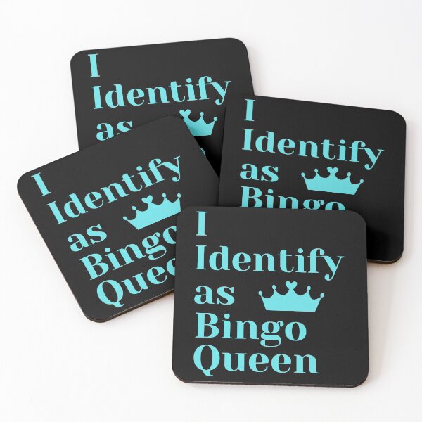 Item preview, I Identify As Bingo Queen designed and sold by SloganExpress.