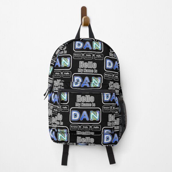 Item preview, Hello My Name Is Dan Nametag For Dark Background designed and sold by artfulnotebook.