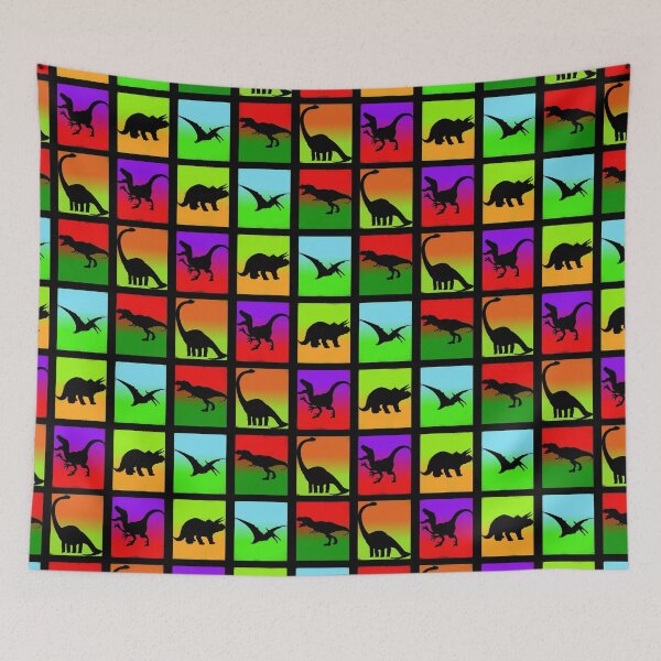 Item preview, Dinosaur Line Up - two tone silhouette hat designed and sold by Da-Family-Biz.