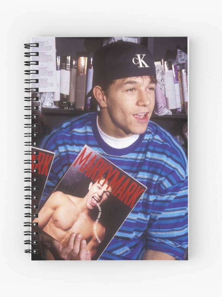 Marky Mark Wahlberg Young With Calvin Klein 90 39 S Spiral Notebook By Robadict Redbubble