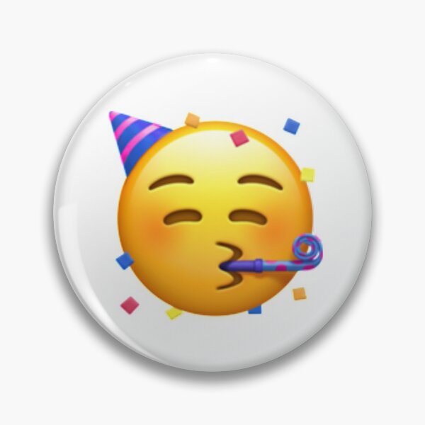 Vista previa del artículo con la obra «Emoji de cara de fiesta», diseñado y vendido por Popular-Gifts.