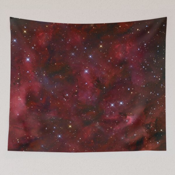 Item preview, Bloody space, red, stars, dark aesthetic shiny tapestry, trendy home decor art, wall designed and sold by August-E.