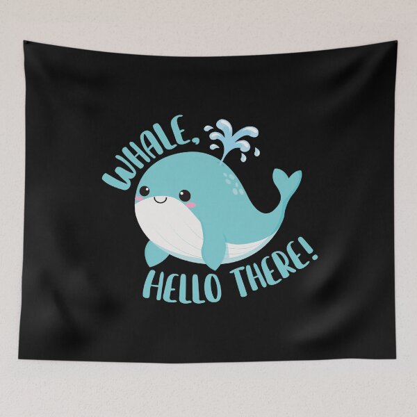 Item preview, Whale Hello There Funny Cute Whale Animal Pun Ocean Life designed and sold by MintedFresh.