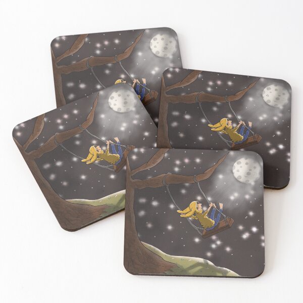 Item preview, hello moon nature fantasy whimsical pixie kids designed and sold by Joey Judd.